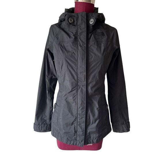 North Face Venture Rain Jacket size XS Black Hooded - Picture 1 of 16